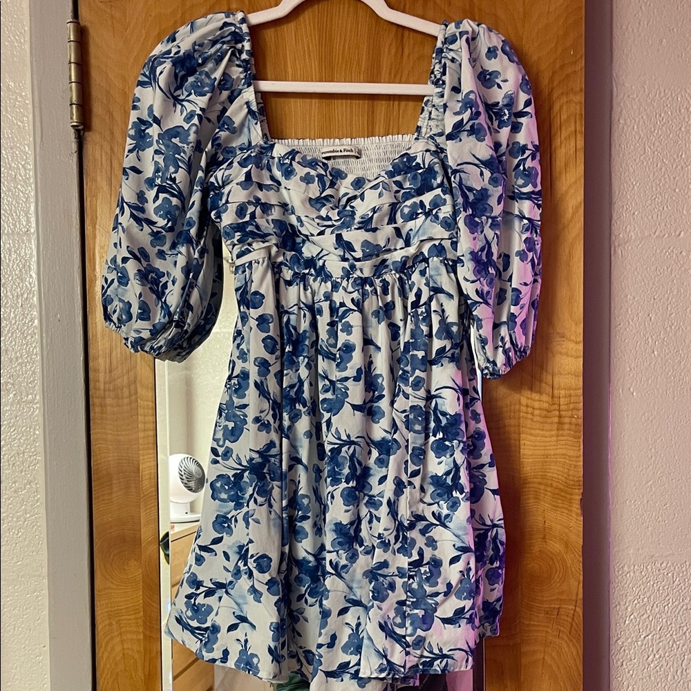 Abercrombie & Fitch Blue Floral Dress